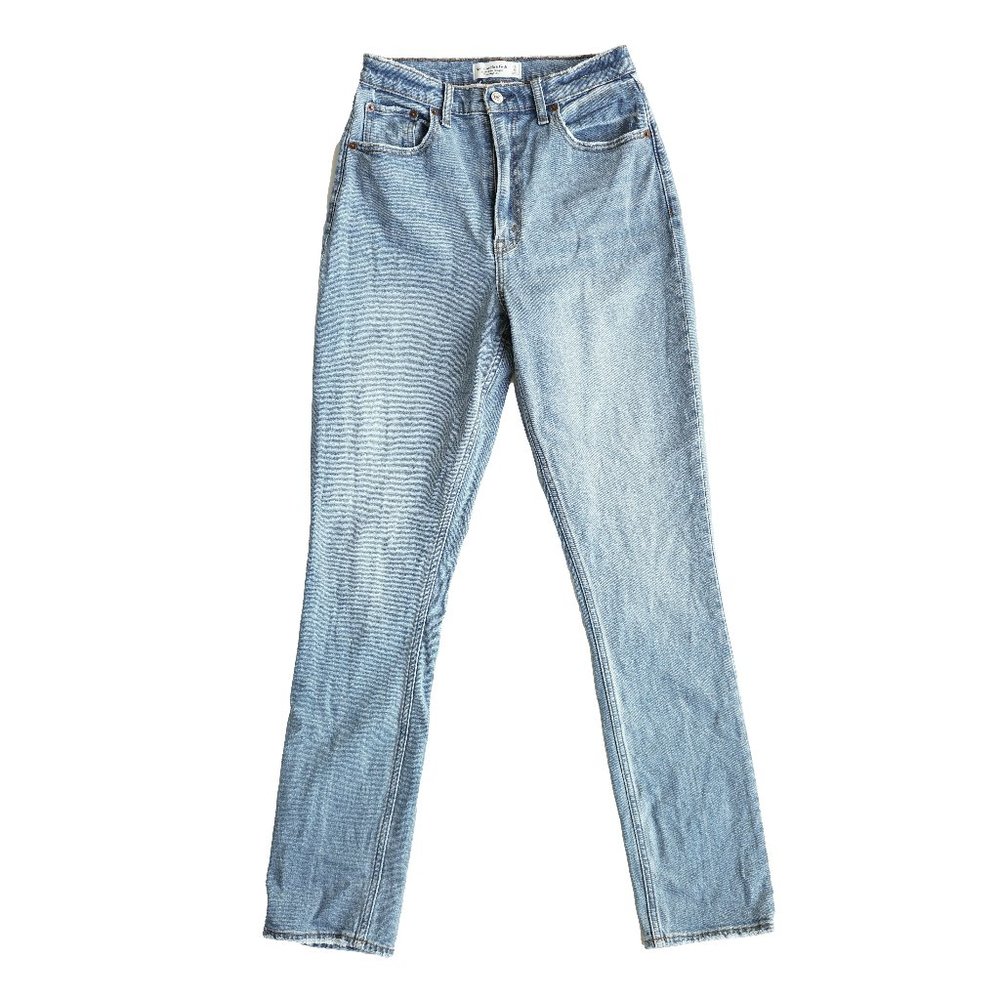 Abercrombie 90s Slim Straight Ultra High Rise Retro Tall Denim Jeans
